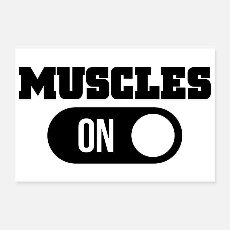 Muskeln Poster 30x20 cm