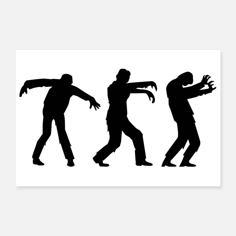 des morts-vivants Poster 30 x 20 cm