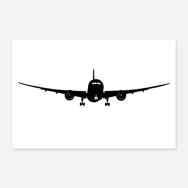 Passagierflugzeug Poster 30x20 cm