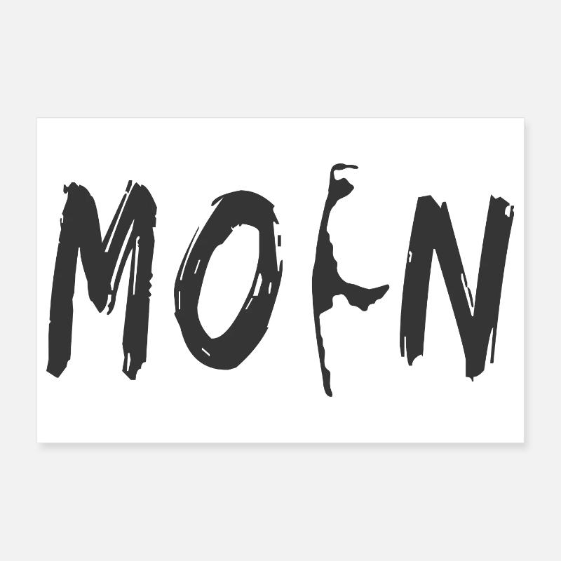 Moin Sylt - Poster 30x20 cm - Weiß