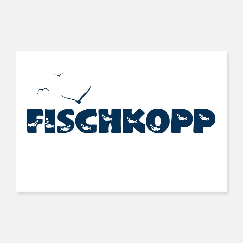Fischkopp Poster 30x20 cm