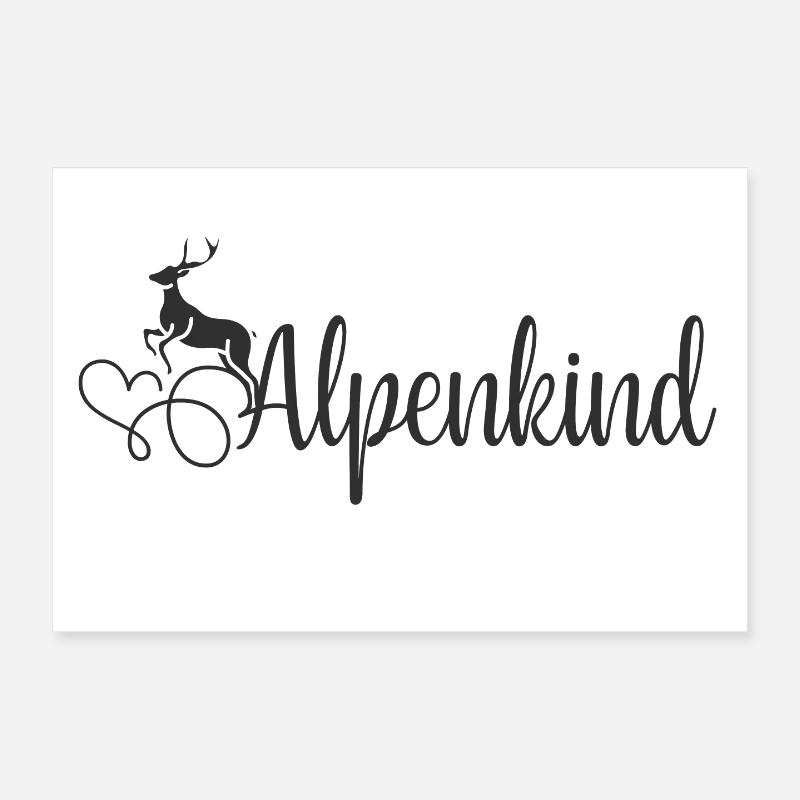 Alpenkind Poster 30x20 cm