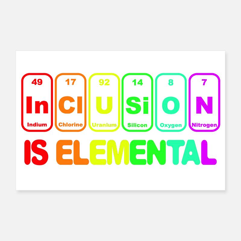 Inklusion ist elementar # Poster 30x20 cm