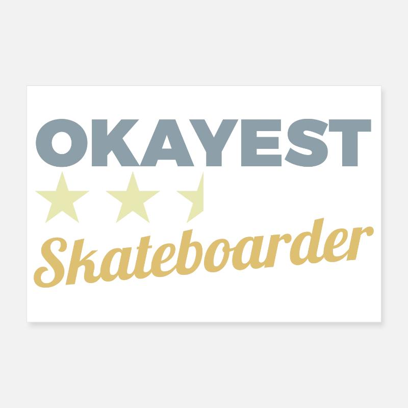 D’accord Skateboarder Poster 30 x 20 cm