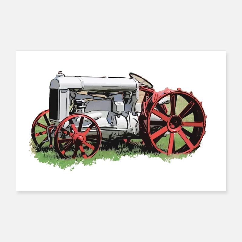 Tractor Fordson Model F Poster 12" x 8" (30x20 cm)