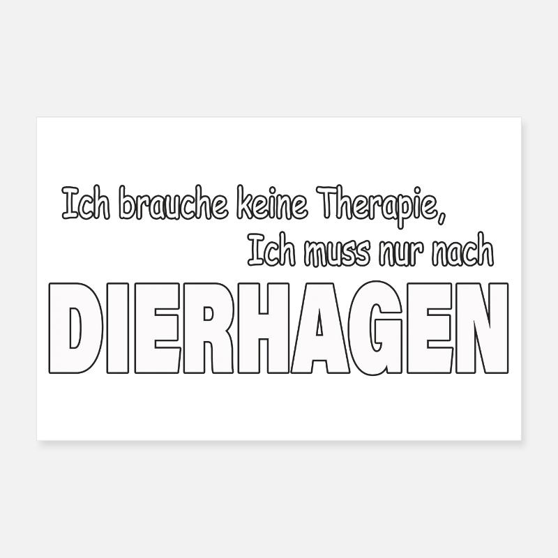 Therapy DIERHAGEN Poster 12" x 8" (30x20 cm)