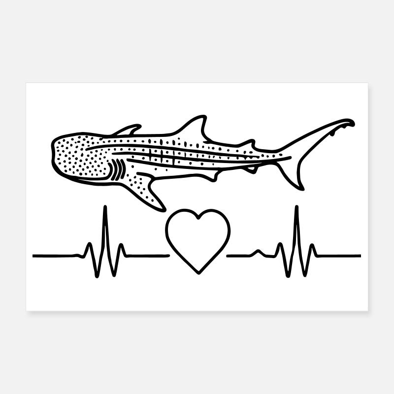 Walhai - Eleganz der Meere | Mind . Ocean . Nature Poster 30x20 cm