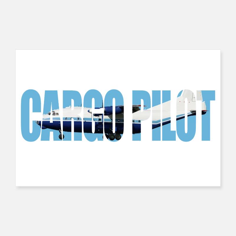 Cargo pilot An-12 Poster 12" x 8" (30x20 cm)