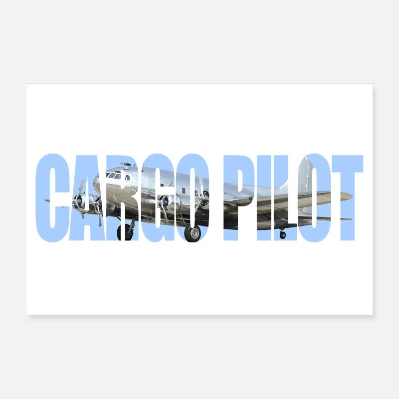 Cargo pilot B-307 Poster 12" x 8" (30x20 cm)