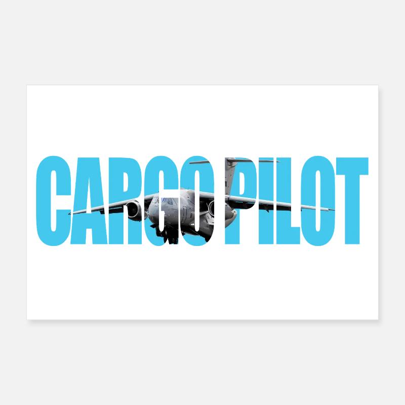 Cargo pilot C-390 Poster 30x20 cm