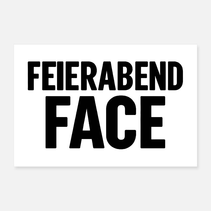 FEIERABEND FACE Poster 30x20 cm