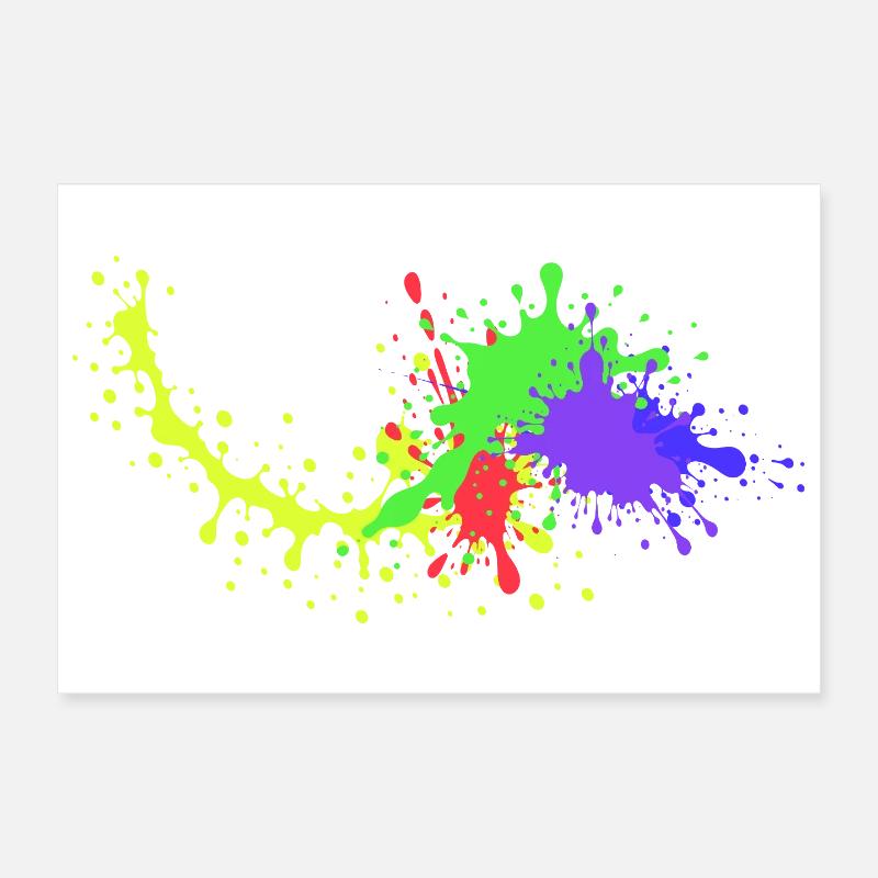 Conception de fête colorée Underground Poster 30 x 20 cm