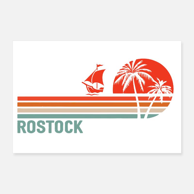 Rostocker Sunset Vibes Poster 30x20 cm