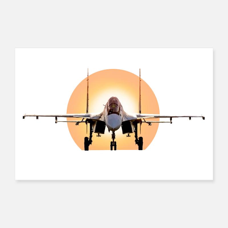Su-30 SM Poster 12" x 8" (30x20 cm)