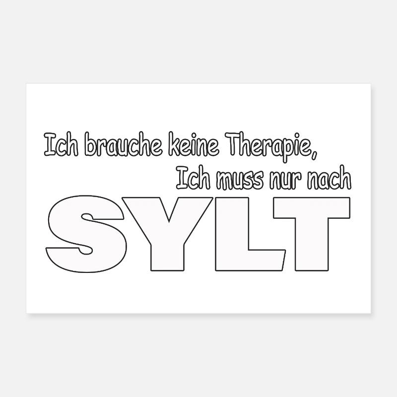 Therapy Sylt Poster 12" x 8" (30x20 cm)