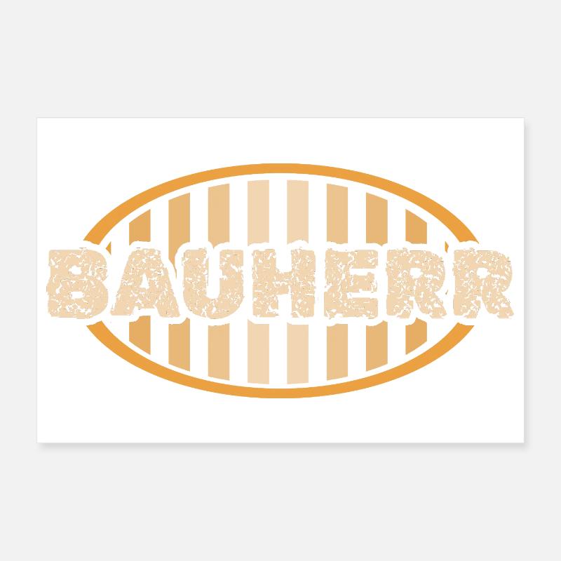 Cadeau pour constructeur Poster 30 x 20 cm