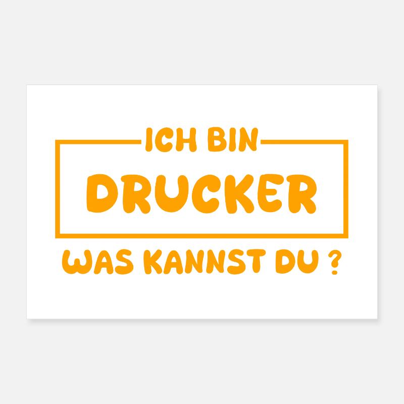 Beruf Drucker Poster 30x20 cm