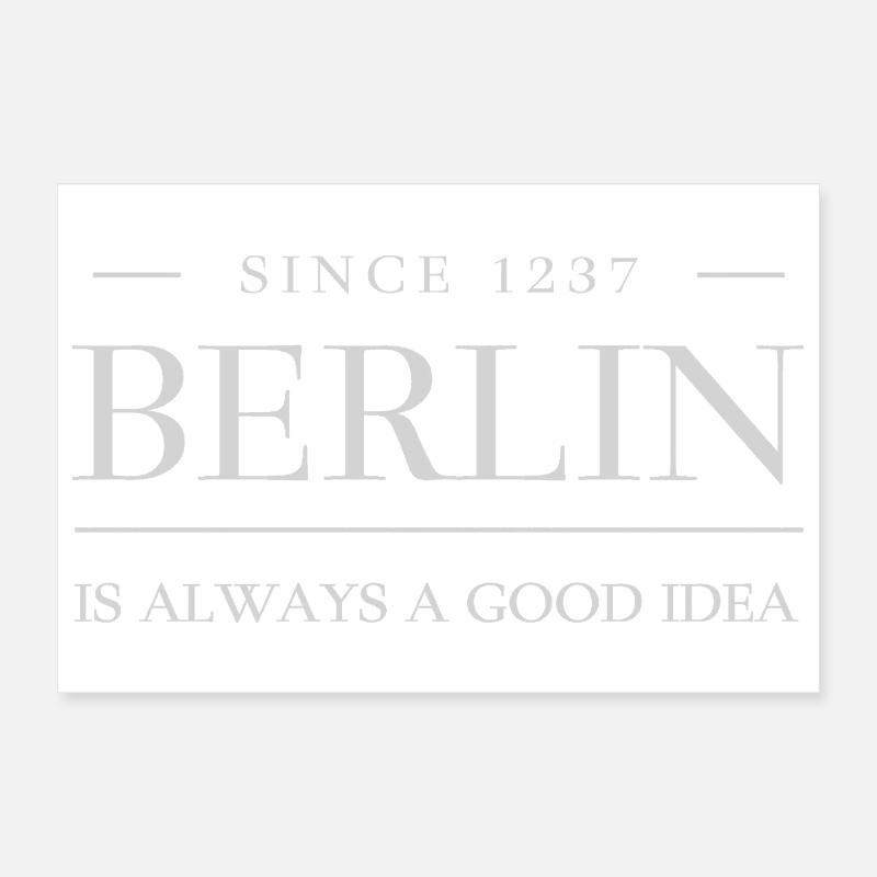 Hauptstad BERLIN - Berlin, immer eine gute Idee  Poster 30x20 cm