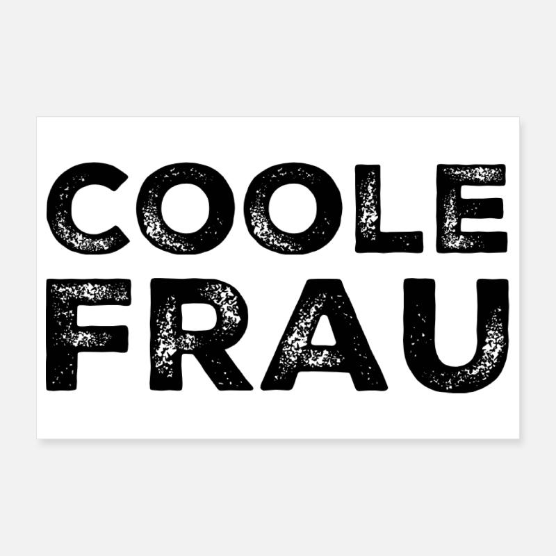 Femme cool Poster 30 x 20 cm