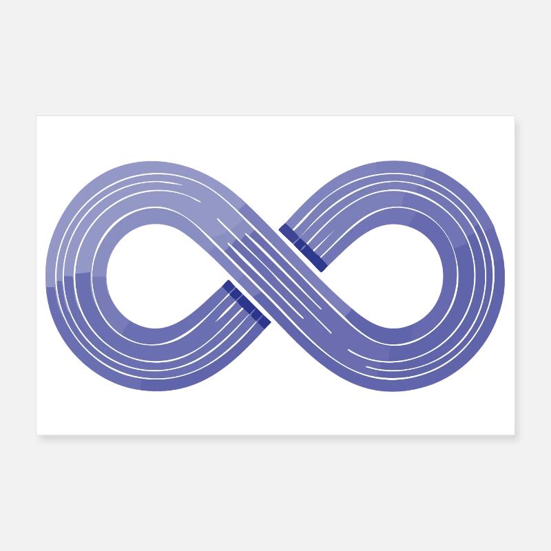 Infinity Flow – Symbol der Agilität Poster 30x20 cm