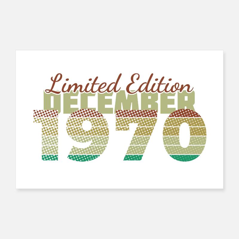 55e anniversaire Édition Limitée (SCR) 12/1970 Poster 30 x 20 cm
