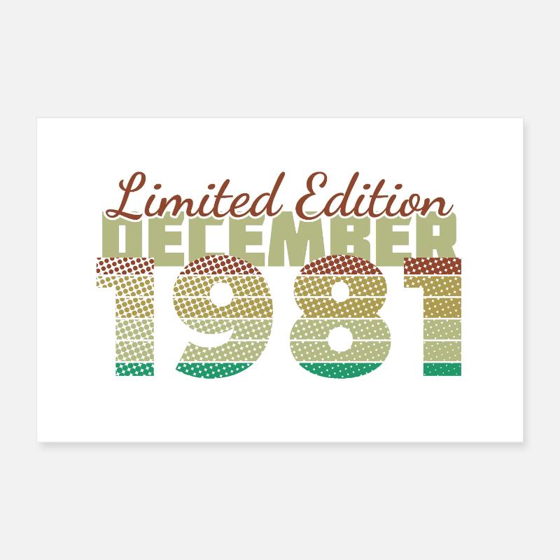 44e anniversaire Édition Limitée (SCR) 12/1981 Poster 30 x 20 cm