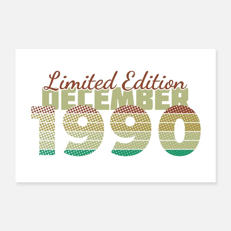 35. Geburtstag Limited Edition (SCR) 12/1990 Poster 30x20 cm