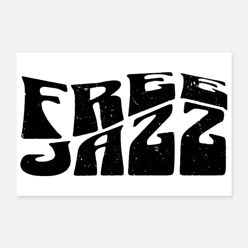 Logo du jazz libre Poster 30 x 20 cm