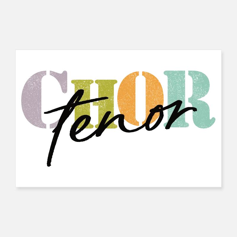 Chor Tenor Poster 30x20 cm