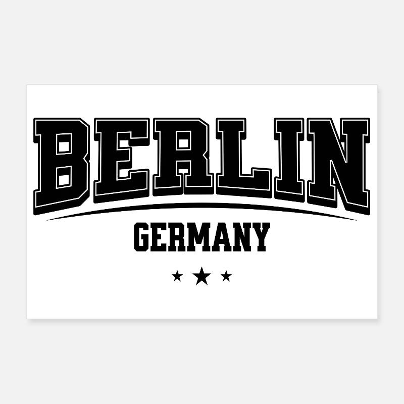 Conception de la déclaration de la ville de Berlin Poster 30 x 20 cm