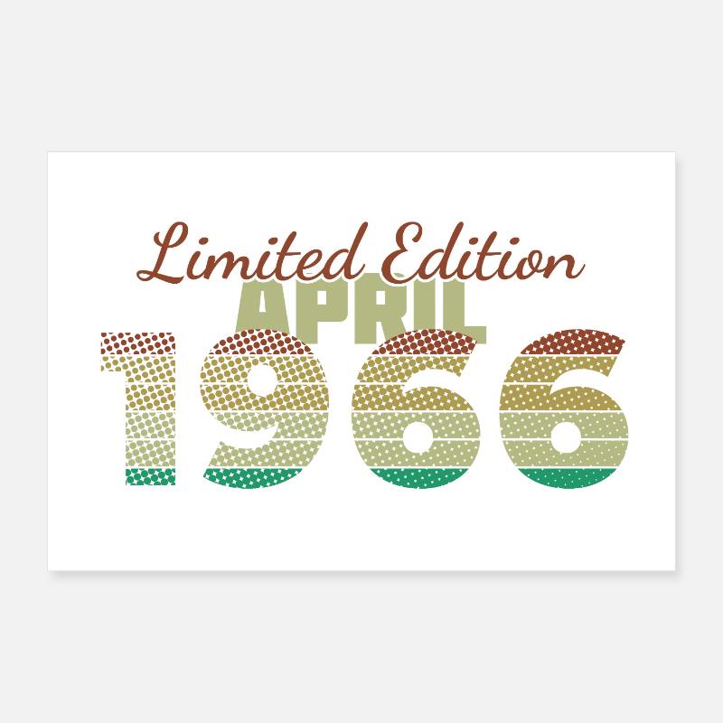 60. Geburtstag Limited Edition (SCR) 04/1966 Poster 30x20 cm