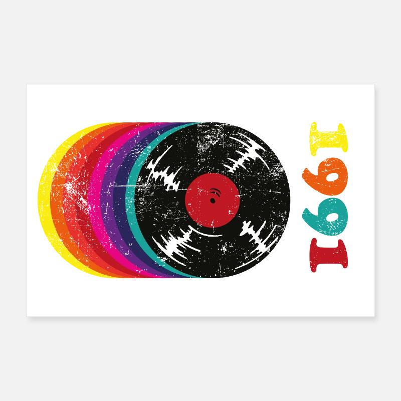 Millésime 1991 Poster 30 x 20 cm