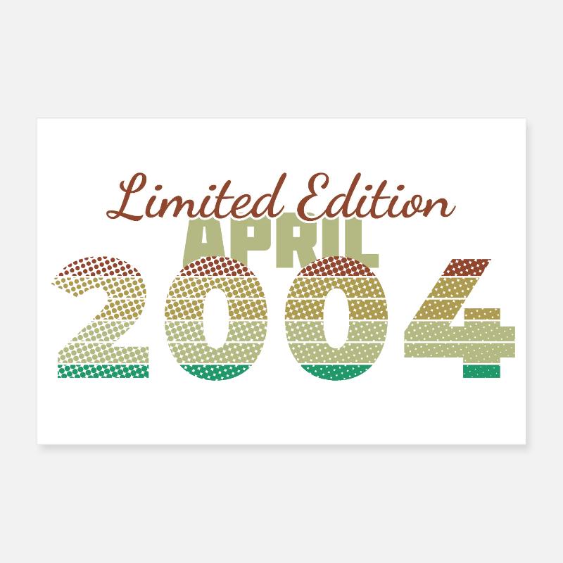 22e anniversaire Édition Limitée (SCR) 04/2004 Poster 30 x 20 cm