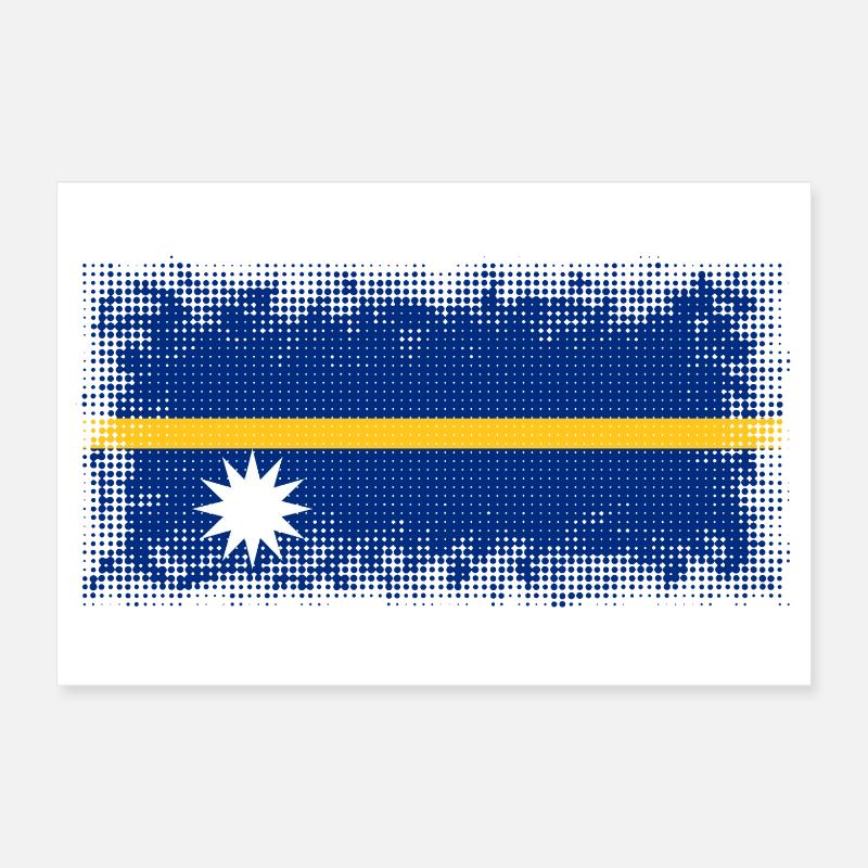 Pays de Nauru Poster 30 x 20 cm