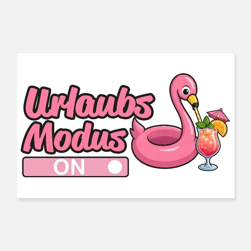 Urlaubsmodus, Urlaub Poster 30x20 cm