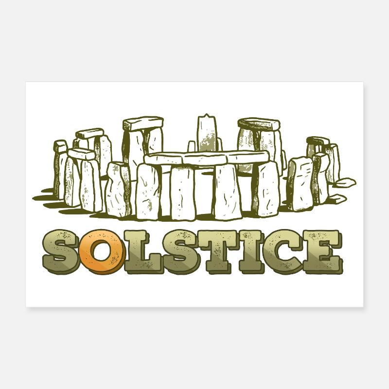 Litha Pagan Summer Solstice Midsummer Midsommar Poster 12" x 8" (30x20 cm)