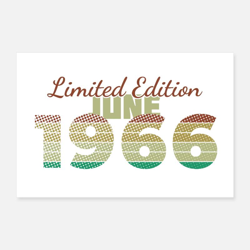 60e anniversaire Édition Limitée (SCR) 06/1966 Poster 30 x 20 cm