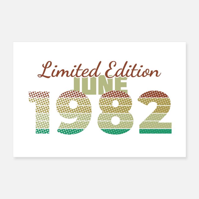 44e anniversaire Édition Limitée (SCR) 06/1982 Poster 30 x 20 cm