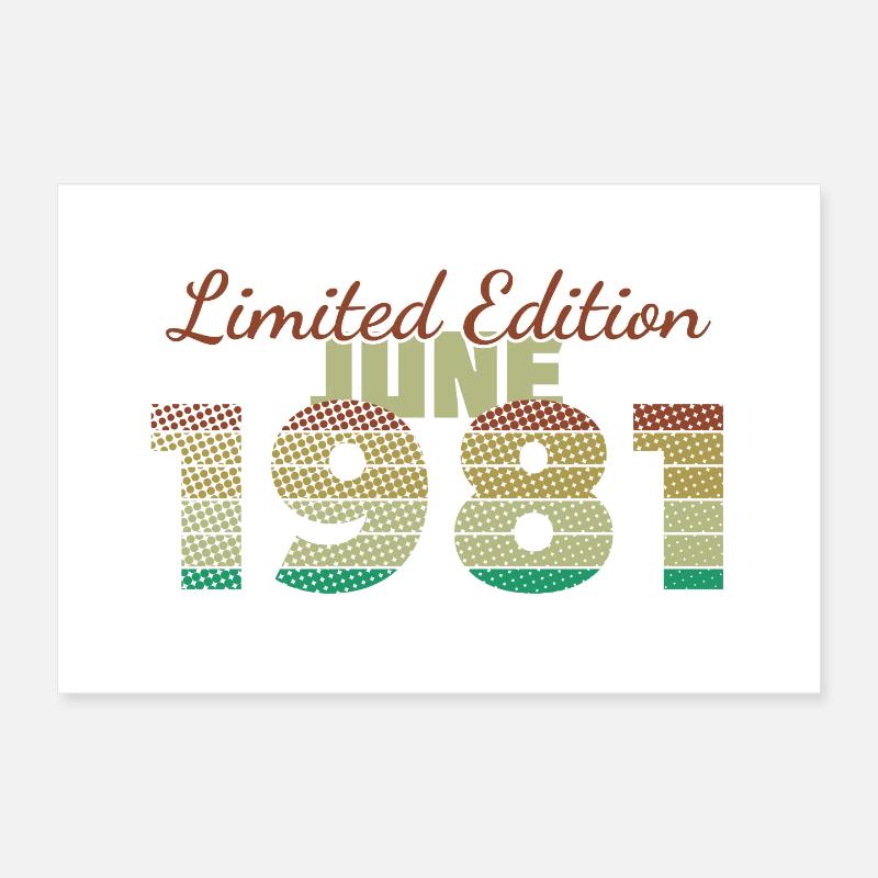 45e anniversaire Édition Limitée (SCR) 06/1981 Poster 30 x 20 cm