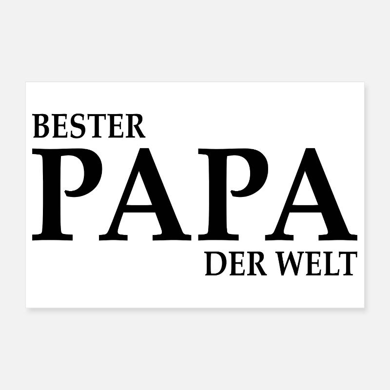 Bester Papa der Welt  Poster 30x20 cm
