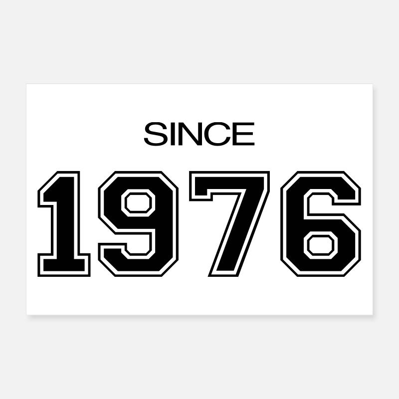 Cadeau d'anniversaire 1976 Poster 30 x 20 cm