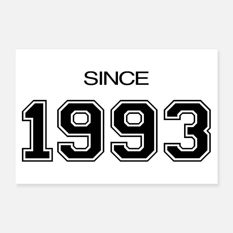 Geburtstagsgeschenk 1993 Poster 30x20 cm