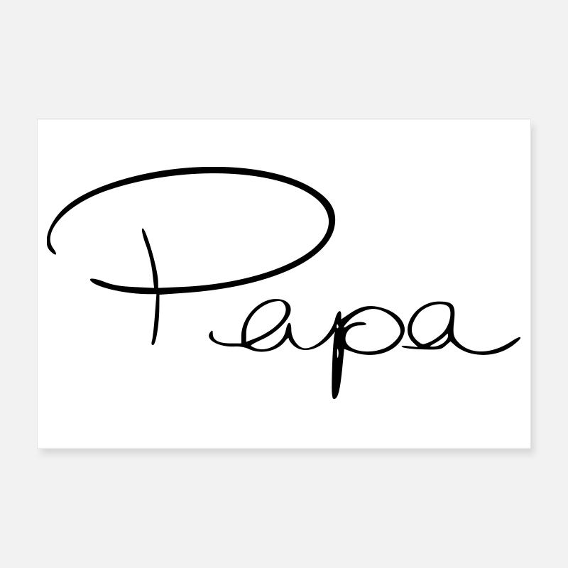 Papa Poster 30 x 20 cm