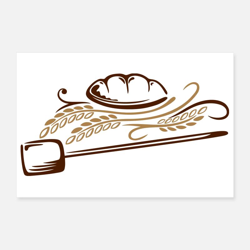 Bäcker, Bäckerei, Brot, Getreide Poster 30x20 cm