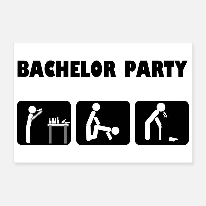 Bachelor Feier Poster 30x20 cm