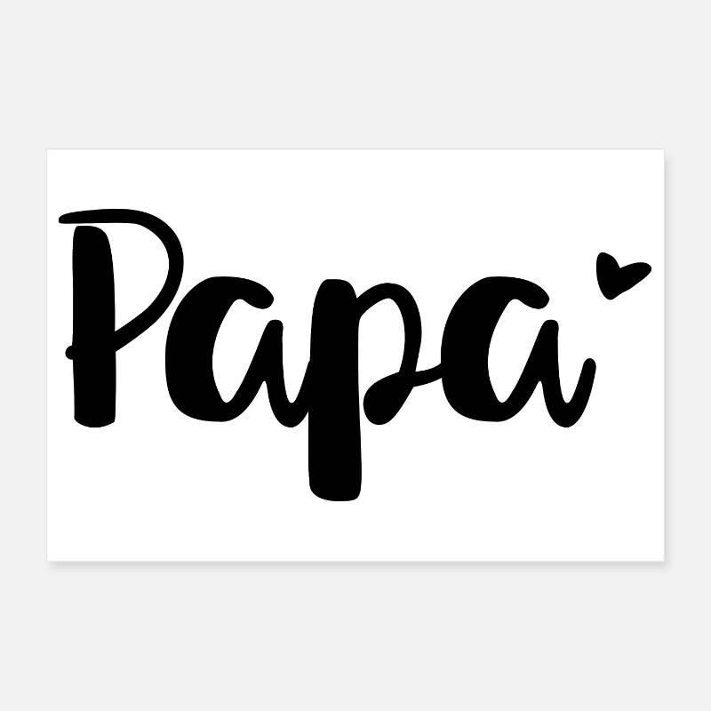 Daddy heart design for all fathers-to-be Poster 12" x 8" (30x20 cm)