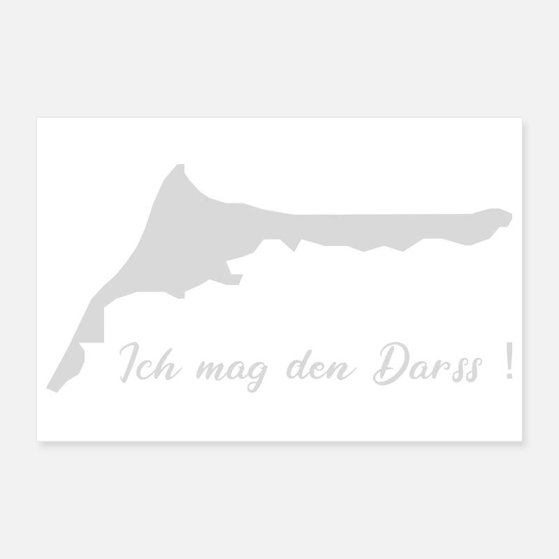 Ich mag den Darss -Meine Halbinsel ! Poster 30x20 cm