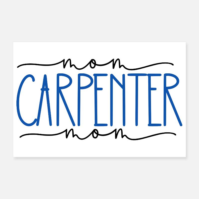 Tischler stolze Mama süßes Geschenk Poster 30x20 cm