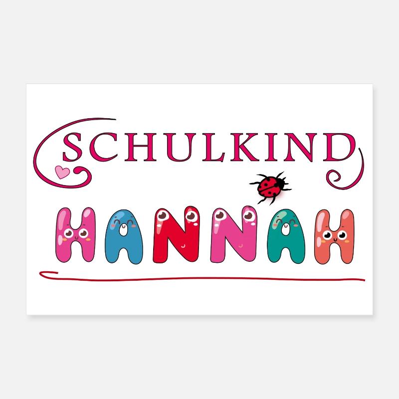 L’écolière Hannah Poster 30 x 20 cm