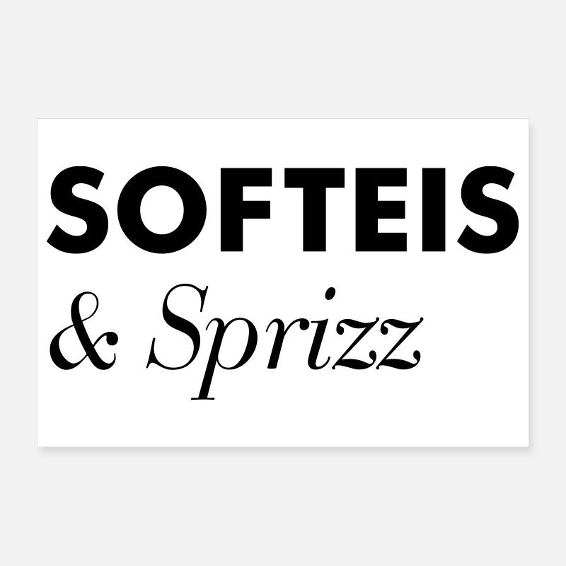 Softeis Sprizz Sommer Urlaub Poster 30x20 cm